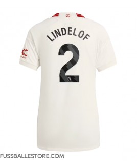 Günstige Manchester United Victor Lindelof #2 3rd trikot Damen 2023-24 Kurzarm